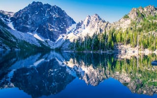 Картинка Colchuck lake, cascade range, alpine lakes wilderness, washington, colchuck peak