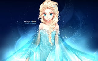 Картинка nardack, Elsa, улыбка, Frozen