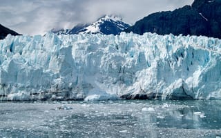 Картинка аляска, пейзаж, море, льды