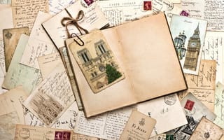 Картинка письма, винтаж, открытки, памятники, vintage, марки