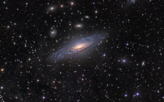 Картинка галактика, ngc7331, Cпиральная, пространство