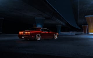 Картинка wheels, challenger, candy, american, Muscle, rear, Red, garde, car, dodge