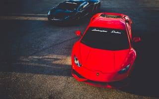 Картинка Red, supercar, Lamborghini huracan