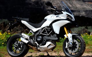 Картинка Ducati, мотоцикл, белый, спортивный