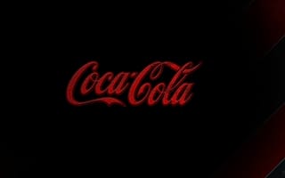 Картинка Напиток Кока-Кола, черный фон
