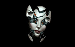 Картинка Раздвижное лицо робота