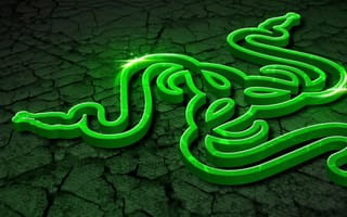 Картинка Символика игры Razer на зеленом фоне