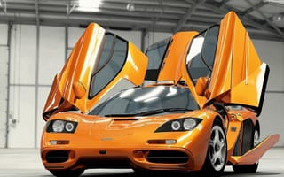 Картинка Оранжевый McLaren F1 Гиперкар