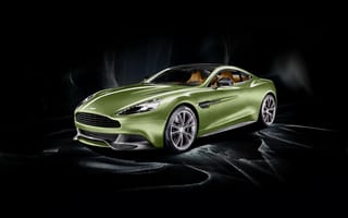 Картинка aston martin, астон мартин, зеленый