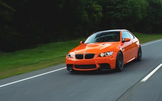 Картинка оранжевый, автомобиль, bmw