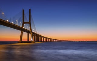 Картинка мост, море