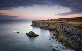 Картинка утес, обрыв, море, небо