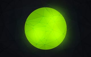 Картинка круг, зеленый, линии, сетка