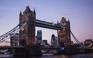 Картинка мост, лондон, башни, река