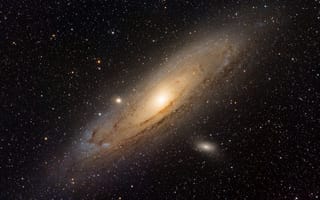 Картинка галактика, космос, андромеда, звезды