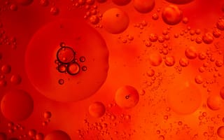 Картинка красный, пузыри, шары, под микроскопом