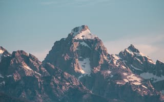 Картинка горы, вершины, скалы, снег