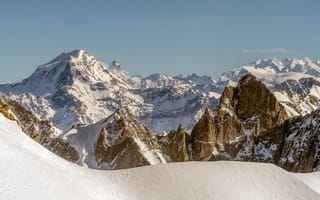 Картинка горы, снег, вершины