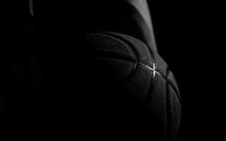 Картинка мячь, баскетбол, черный, спорт