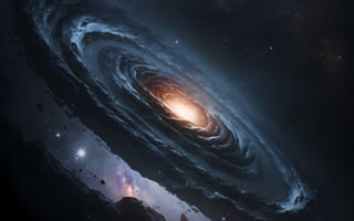Картинка галактика, темнота, космос