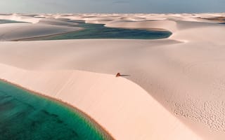 Картинка пустыня, песок, вода