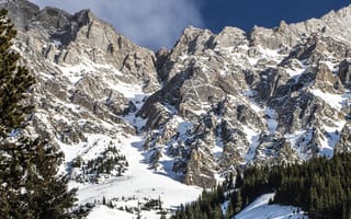 Картинка горы, снег, заснеженные горы