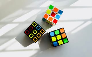 Картинка кубики, цветные