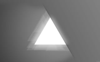 Картинка Светлый треугольник, серый фон