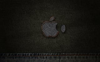 Картинка Заплатка на джинсах, символ Эппл