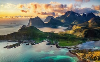 Картинка Сказочное побережье в Норвегии