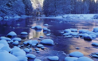 Картинка Холодная зимняя река
