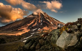 Картинка Вид на вулкан Камчатка, Россия