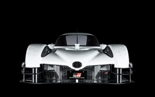 Картинка Белый спортивный автомобиль Toyota GR Super Sport Concept, 2018 вид спереди