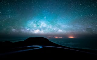 Картинка Красивое ночное звездное небо