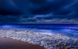 Картинка Ночь окутала морское побережье