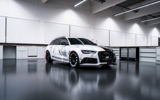Обои Гоночный автомобиль Audi ABT RS Modified в гараже