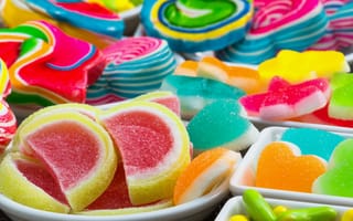 Картинка Аппетитные разноцветные мармеладные сладости