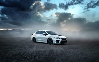 Картинка Белый новый автомобиль Subaru WRX, 2018
