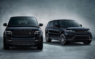 Картинка Черный стильный внедорожник Range Rover Sport, 2018