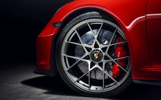 Картинка Переднее колесо автомобиля Porsche 911