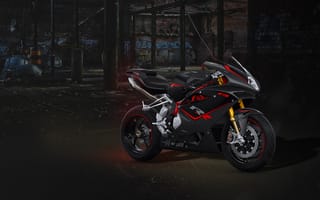 Картинка Красивый спортивный мотоцикл Agusta F4