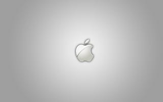 Картинка Значок Apple на сером фоне
