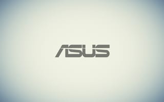 Картинка Логотип ASUS на сером фоне