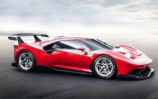 Картинка Быстрый дорогой красный автомобиль Ferrari P80C 2019 года