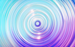Картинка Абстрактные неоновые волны в воронке