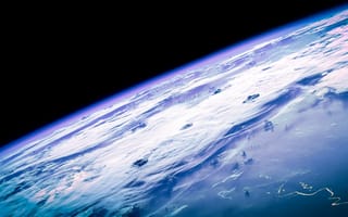 Картинка Поверхность планеты земля вид из космоса