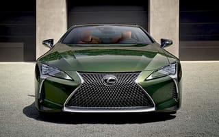 Картинка Зеленый автомобиль Lexus LC 500 Inspiration Series, 2020 года