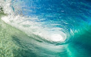 Картинка Большая волна для серфинга в голубом океане