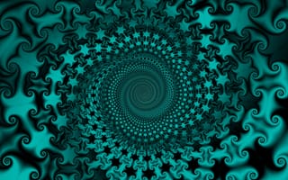 Картинка Голубой спиральный абстрактный узор