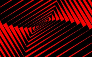 Картинка Черные и красные спиральные линии, иллюзия